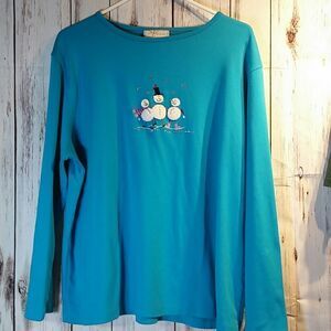 ‎WOMAN'S SNOWMAN blouse size 3x